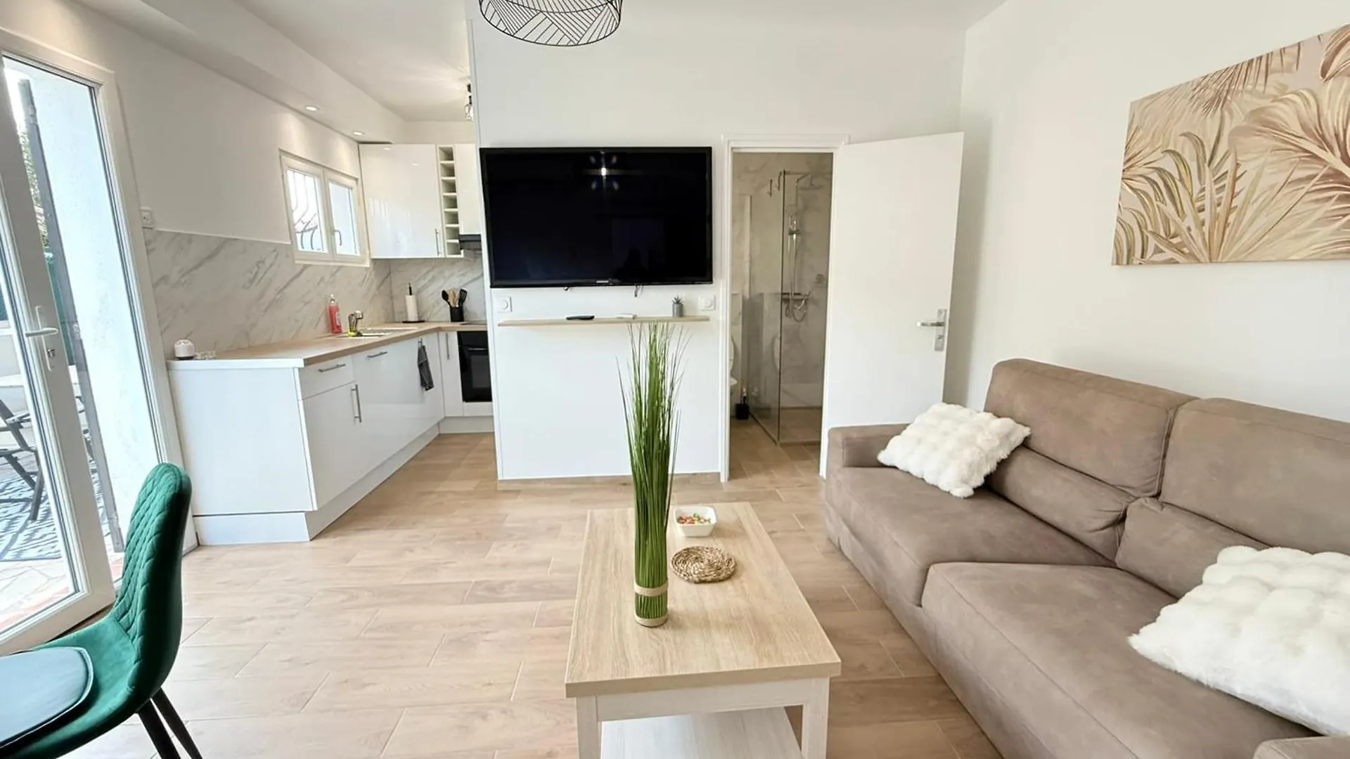 06Cp - Beautiful T2 Super Equipped With Terrace Apartment Villeneuve-Loubet